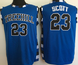 One Tree Hill Ravens #23 Nathan Scott Blue Stitched Basketball Jersey