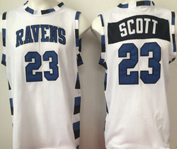 One Tree Hill Ravens #23 Nathan Scott White Stitched Basketball Jersey