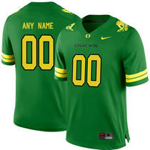 Oregon Duck Customized College Apple Green Limited Authentic Stitched NCAA Jerseys