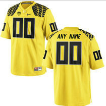 Oregon Duck Customized College Yellow Limited Authentic Stitched NCAA Jersey