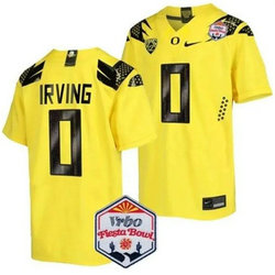 Oregon Ducks #0 Bucky Irving 2023 PAC12 Yellow Football Game Jersey.webp