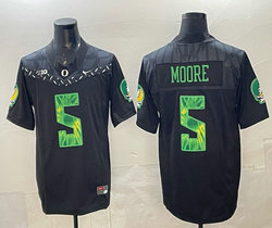 Oregon Ducks #5 Dante Moore Black Stitched NCAA Jersey