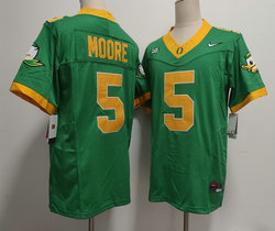 Oregon Ducks #5 Dante Moore Green Stitched NCAA Jersey