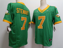 Oregon Ducks #7 Evan Stewart Green 2024 F.U.S.E. Stitched Jersey