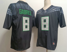 Oregon Ducks #8 Dillon Gabriel Black Stitched NCAA Jersey