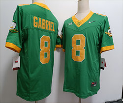 Oregon Ducks #8 Dillon Gabriel Green Stitched NCAA Jersey