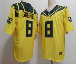 Oregon Ducks #8 Dillon Gabriel Yellow 2024 F.U.S.E. Stitched Jersey