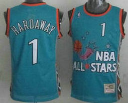 Orlando Magic #1 Anfernee Hardaway Light Blue 1996 All Star Stitched NBA Jersey
