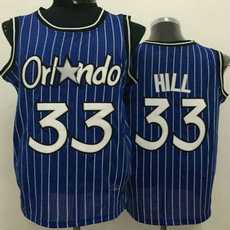 Orlando Magic #33 Grant Hill Blue Revolution 30 Authentic Stitched NBA jersey