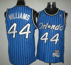 Orlando Magic #44 Jason Williams blue Throwback Authentic Stitched NBA jersey
