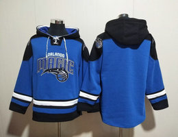 Orlando Magic Blank Blue All Stitched Hooded Sweatshirt
