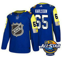 Ottawa Senators #65 Erik Karlsson Blue 2018 NHL All-Star Stitched Ice Hockey Jersey