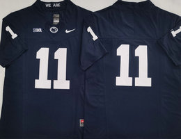 Penn State Nittany Lions #11 Khairi Fortt Navy no name F.U.S.E College Football Jersey