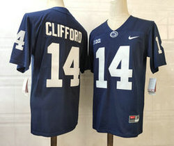 Penn State Nittany Lions #14 Sean Clifford Navy Blue With Name College Football Jersey
