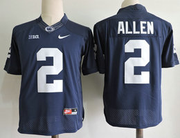 Penn State Nittany Lions #2 Marcus Allen Navy blue With Name Stitched NCAA Jersey