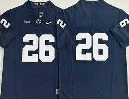 Penn State Nittany Lions #26 Saquon Barkley Navy no name F.U.S.E College Football Jersey