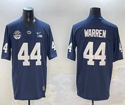 Penn State Nittany Lions #44 Davis Warren Navy 2024 Fiesta Bowl Champions Jersey