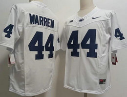 Penn State Nittany Lions #44 Tyler Warren White Player Name FUSE Vapor Limited College Football Stitched Jersey