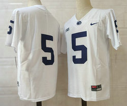 Penn State Nittany Lions #5 Mike Sainristil White College Football Jersey
