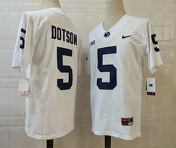 Penn State Nittany Lions #5 Mike Sainristil White With name Vapor Untouchable Football Jersey