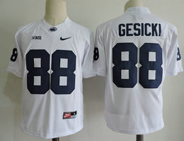 Penn State Nittany Lions #88 Mike Gesicki White With Name Stitched NCAA Jersey