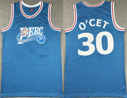 Perc #30 O'Cet Movie Blue Stitched Basketball Jersey