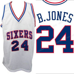 Philadelphia 76ers #24 Bobby Jones White jersey