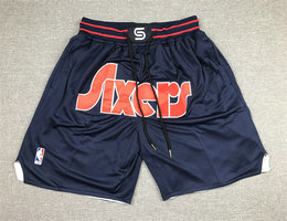 Philadelphia 76ers 2022 City Navy Blue Shorts