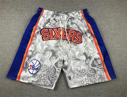 Philadelphia 76ers Gray 2023 Year of the Tiger shorts