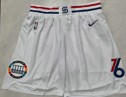 Philadelphia 76ers White 2025 City NBA Shorts