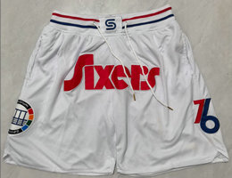 Philadelphia 76ers White 2025 City NBA Shorts 2