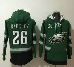 Philadelphia Eagles #26 Saquon Barkley Green Stitched Hoodies