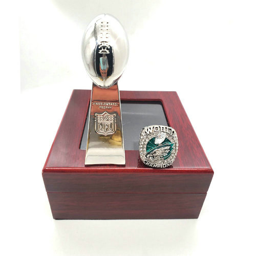 Philadelphia Eagles 2017 NFL one ring + one trophy set