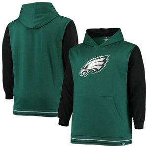 Philadelphia Eagles Fanatics Branded Big Tall Block Party Pullover Hoodie