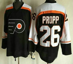 Philadelphia Flyers #26 Brian Propp 1997-98 Black CCM Vintage Throwback Authentic Stitched NHL Jersey