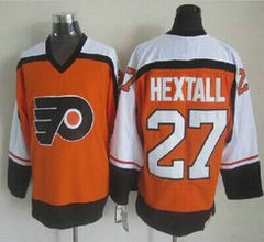 Philadelphia Flyers #27 Ron Hextall Orange CCM Throwback Authentic Stitched NHL Jersey