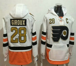 Philadelphia Flyers #28 Claude Giroux All Stitched Hooded Sweatshirt