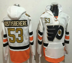 Philadelphia Flyers #53 Shayne Gostisbehere All Stitched Hooded Sweatshirt