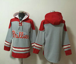 Philadelphia Phillies Blank Gray Stitched Hoodies