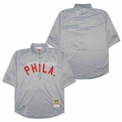 Philadelphia Phillies Blank Grey 1900 Throwback Authentic stitched MLB jersey