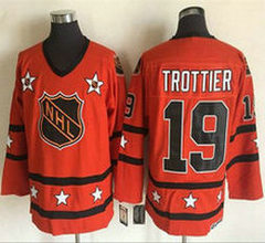 Pittsburgh Penguins #19 Bryan Trottier Orange All Star CCM Throwback Authentic Stitched NHL jersey