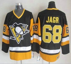 Pittsburgh Penguins #68 Jaromir Jagr Throwback Black Authentic stitched NHL jersey