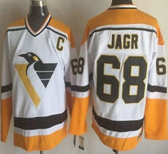 Pittsburgh Penguins #68 Jaromir Jagr White CCM Vintage New Throwback Authentic Stitched NHL Jersey