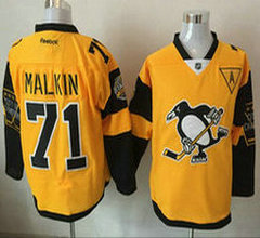 Pittsburgh Penguins #71 Evgeni Malkin Gold 2017 Stadium Series Reebok Jersey