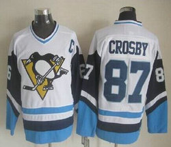 Pittsburgh Penguins #87 Sidney Crosby CCM Throwback Authentic stitched NHL jersey