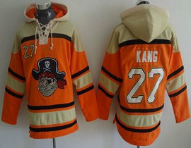 Pittsburgh Pirates #27 Jung-ho Kang Orange MLB Baseball Hoodie