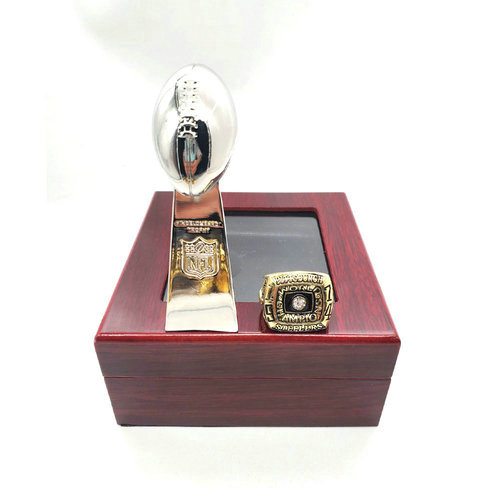 Pittsburgh Steelers 1974 NFL one ring + one trophy set