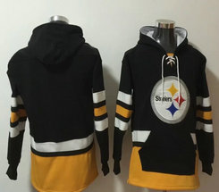 Pittsburgh Steelers Blank Black All Stitched Hooded Sweatshirt