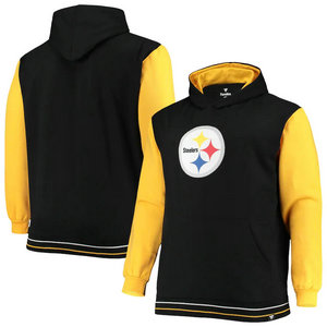 Pittsburgh Steelers Fanatics Branded Big Tall Block Party Pullover Hoodie
