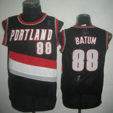 Portland Trail Blazers #88 Nicolas Batum Road Black Authentic Stitched NBA jersey